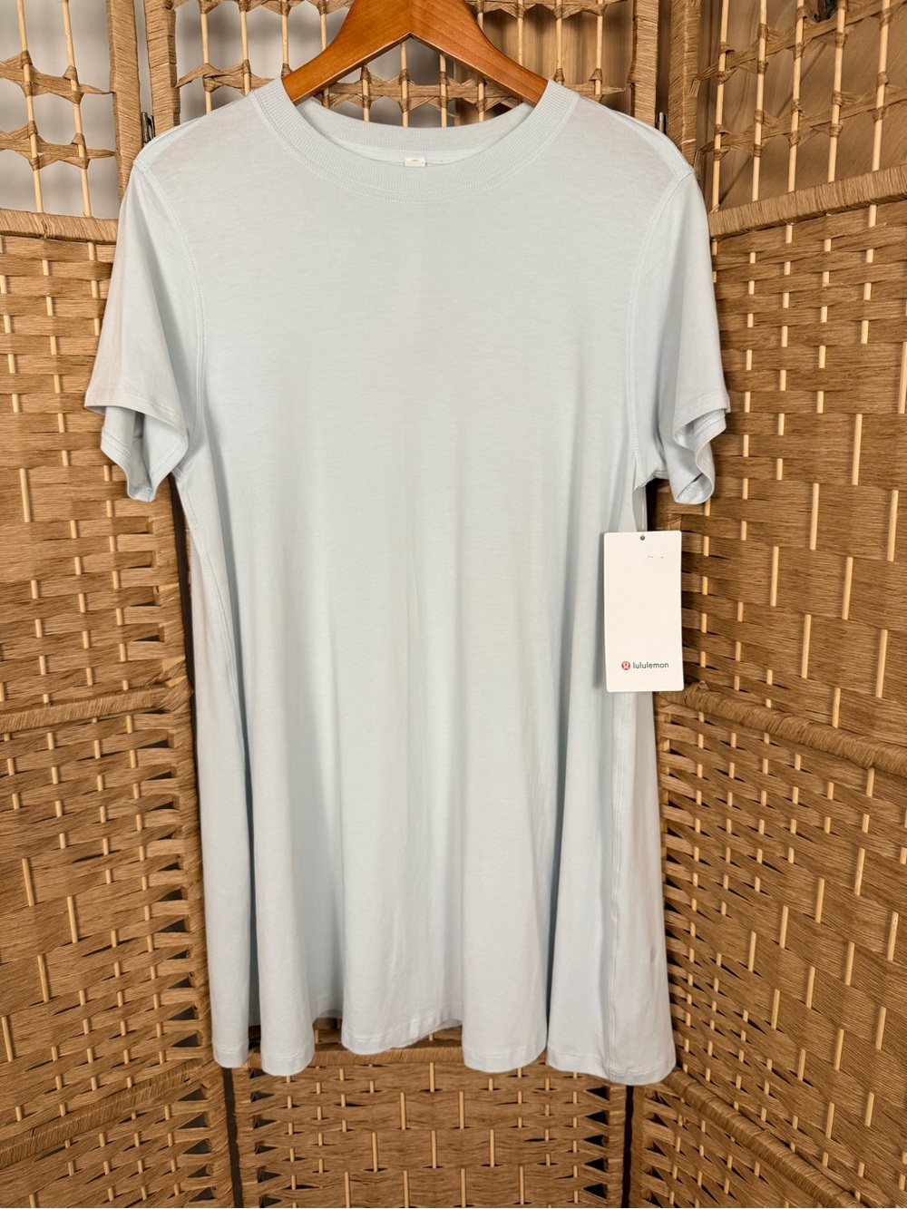 NWT Lululemon All Yours Tee Dress Ocean Air Size 0 Oversized